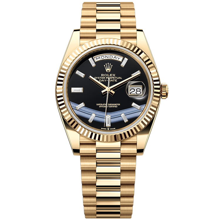 Rolex Day-Date Black Yellow Gold 40mm - Image 1