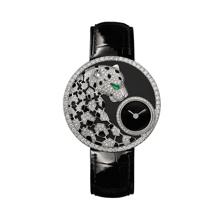 Cartier Panthère Jewelry Black Leather 23.6mm - Image 1