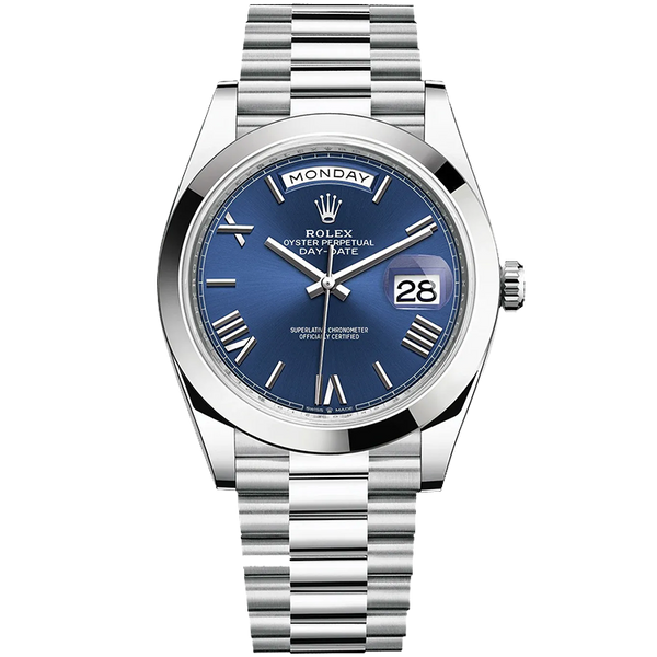 Rolex Day-Date Blue Platinum 40mm