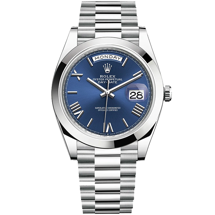 Rolex Day-Date Blue Platinum 40mm - Image 1