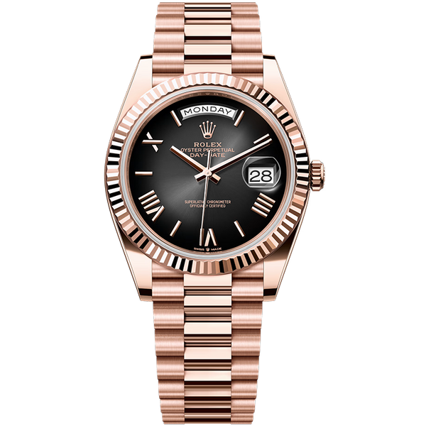 Rolex Day-Date Black Rose Gold 40mm