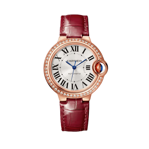Cartier Ballon Bleu Small Silver Leather 33mm