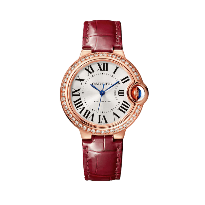 Cartier Ballon Bleu Small Silver Leather 33mm - Image 1