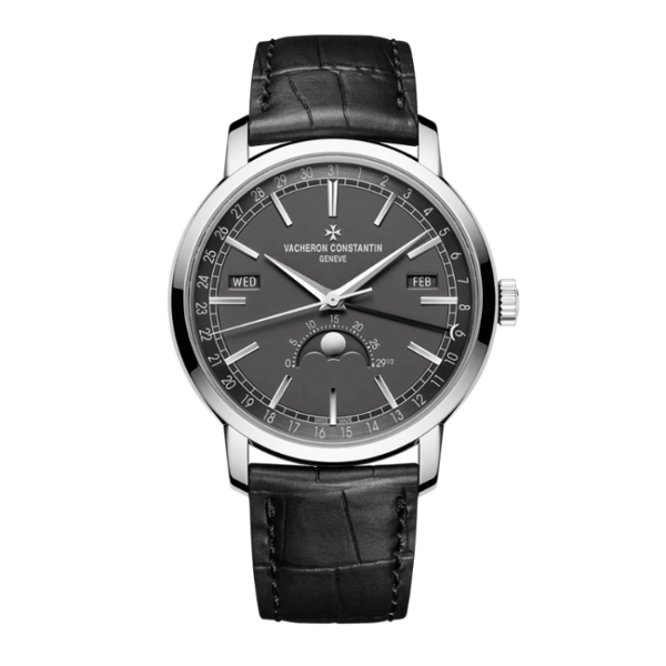 Vacheron Constantin Traditionnelle Complete Calendar Grey Alligator Leather 41mm
