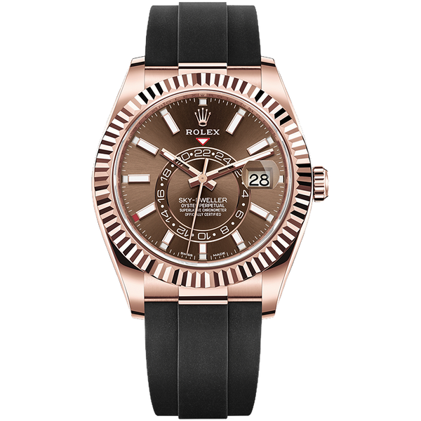 Rolex Sky-Dweller Chocolate Rubber 42mm