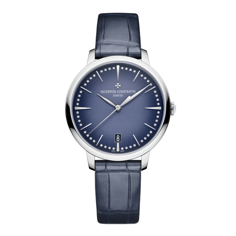 Vacheron Constantin Patrimony Blue Alligator Leather 36.5mm - Image 1
