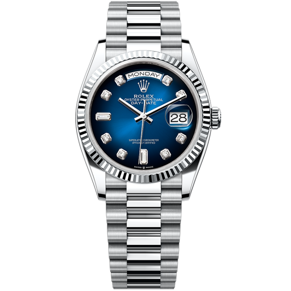 Rolex Day-Date Blue Platinum 36mm