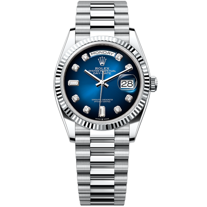 Rolex Day-Date Blue Platinum 36mm - Image 1