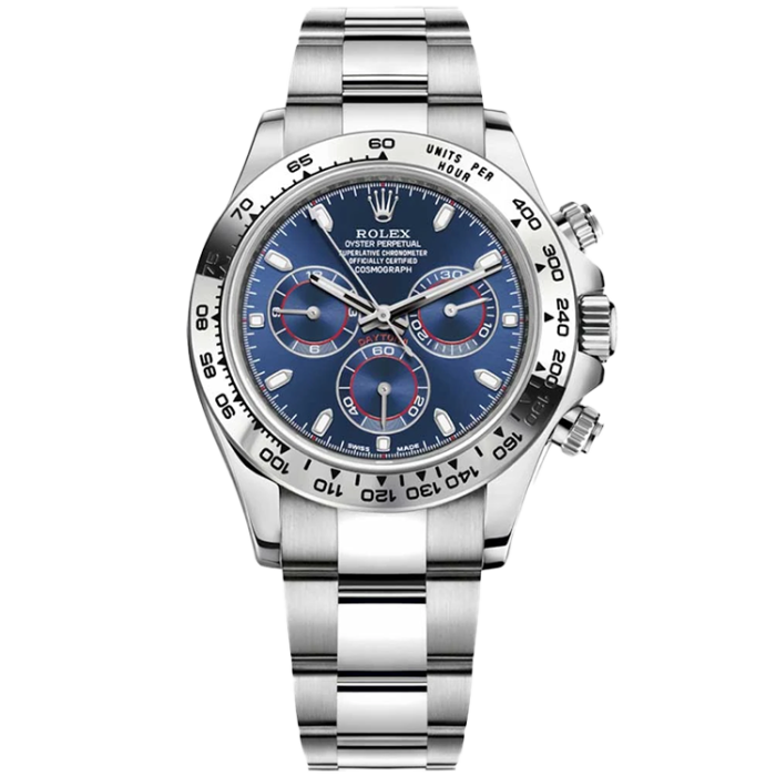 Rolex Daytona Blue White Gold 40mm - Image 1