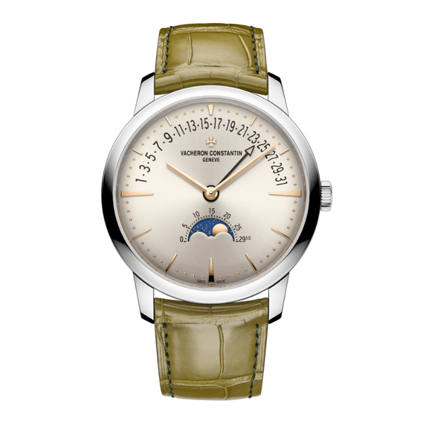 Vacheron Constantin Patrimony Silver Alligator Leather 42.5mm