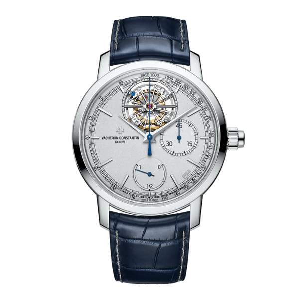 Vacheron Constantin Traditionnelle Tourbillon Silver Alligator Leather 42.5mm