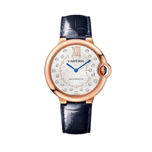 Cartier Ballon Bleu Medium White Leather 36mm