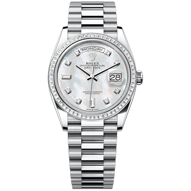 Rolex Day-Date Mother of Pearl Platinum 36mm - Image 1