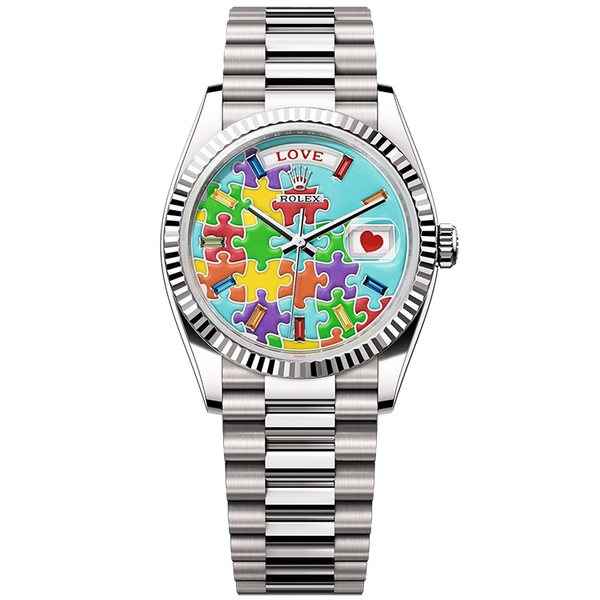 Rolex Day-Date Blue White Gold 36mm