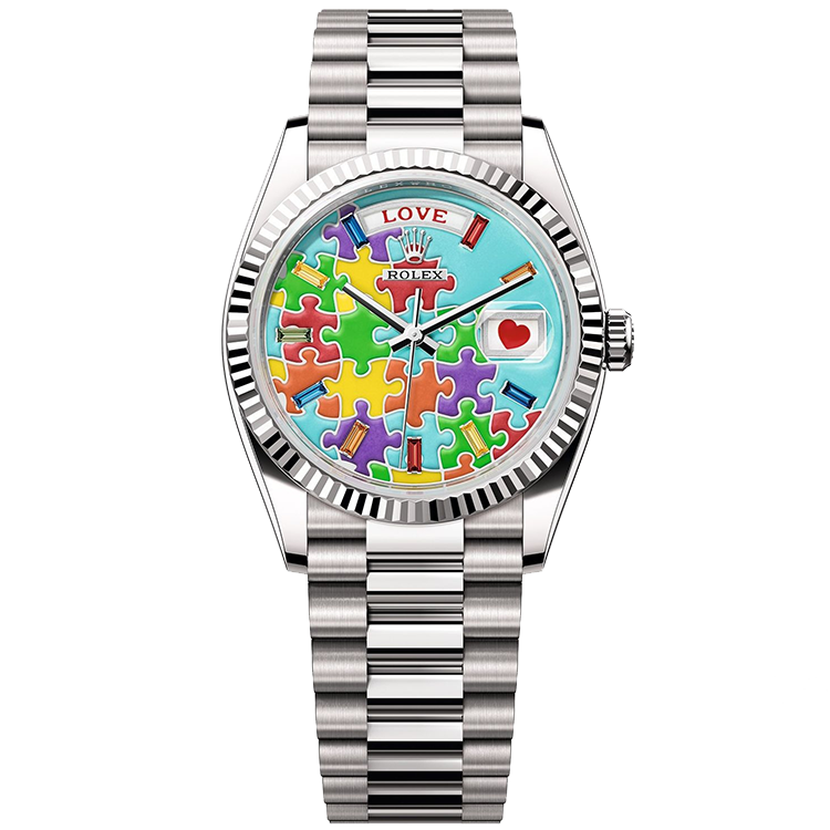 Rolex Day-Date Blue White Gold 36mm - Image 1