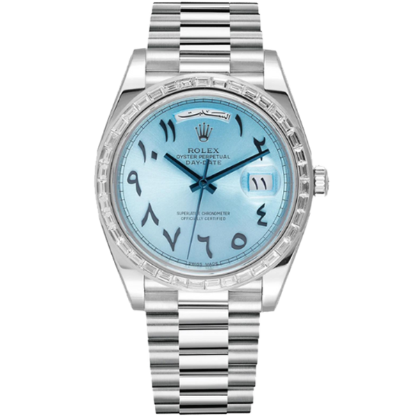 Rolex Day-Date Blue Platinum 40mm