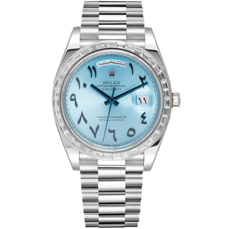 Rolex Day-Date Blue Platinum 40mm - Image 1