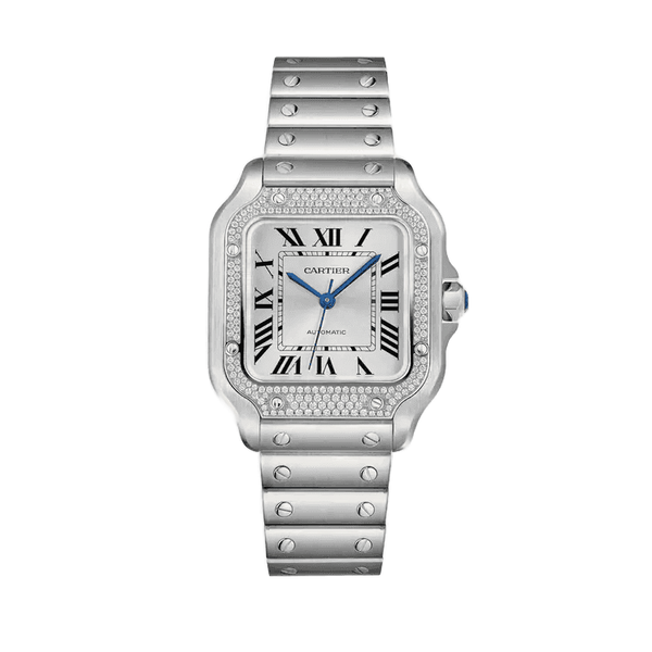 Cartier Santos De Cartier Silver Steel 35.1mm