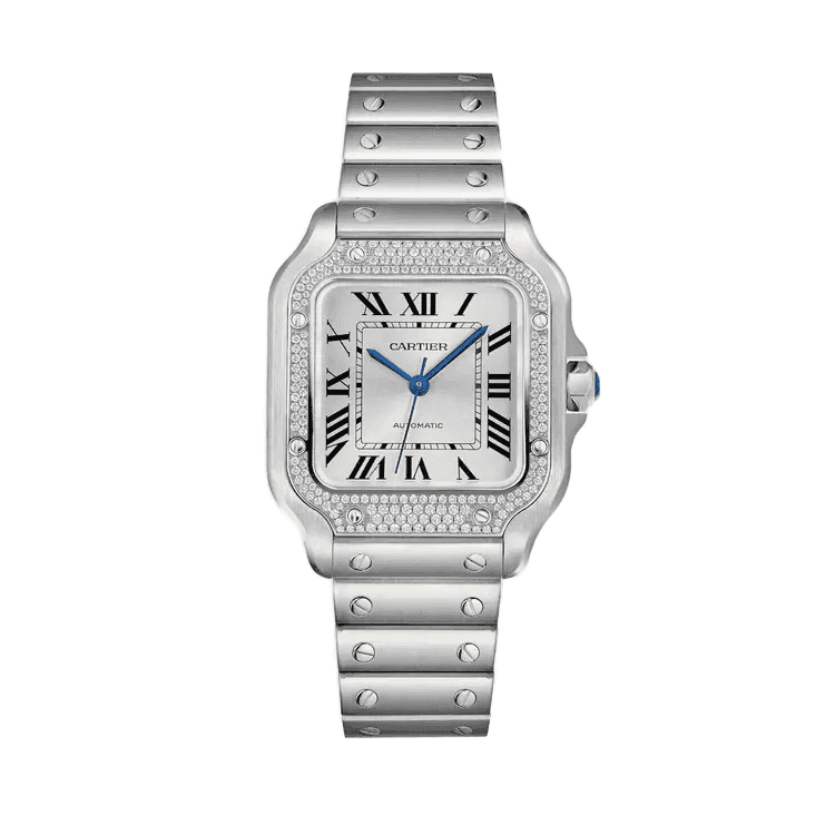 Cartier Santos De Cartier Silver Steel 35.1mm - Image 1