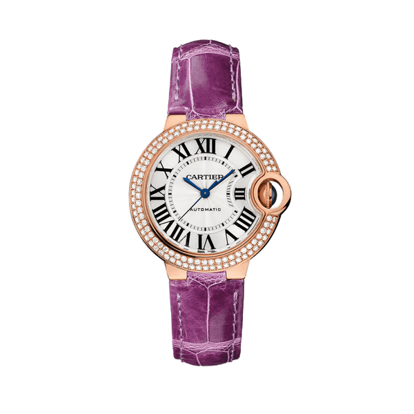 Cartier Ballon Bleu Small White Leather 33mm